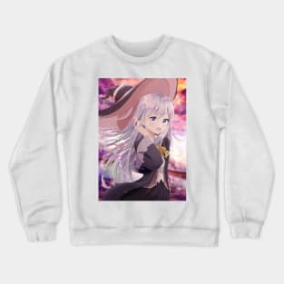 Elaina Anime Watercolor Crewneck Sweatshirt